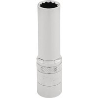 Draper 3/8" Drive Polished Finish Hi-Torq Deep Bi Hexagon Socket Metric