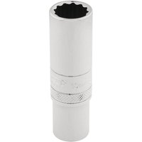 Draper 3/8" Drive Polished Finish Hi-Torq Deep Bi Hexagon Socket Metric
