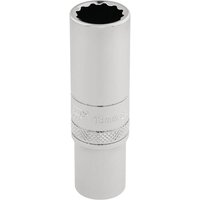 Draper 3/8" Drive Polished Finish Hi-Torq Deep Bi Hexagon Socket Metric