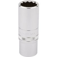Draper 3/8" Drive Polished Finish Hi-Torq Deep Bi Hexagon Socket Metric