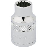 Draper 3/8" Drive Polished Finish Hi Torq Bi Hexagon Socket Imperial
