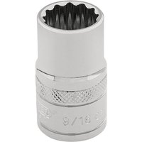 Draper 3/8" Drive Polished Finish Hi Torq Bi Hexagon Socket Imperial
