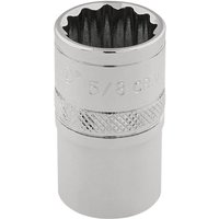 Draper 3/8" Drive Polished Finish Hi Torq Bi Hexagon Socket Imperial