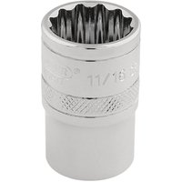 Draper 3/8" Drive Polished Finish Hi Torq Bi Hexagon Socket Imperial