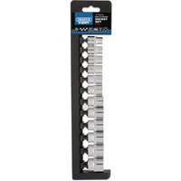 Draper 12 Piece 3/8" Drive Bi Hex Multi Drive Socket Set Metric
