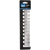 Draper 10 Piece 1/2" Drive Bi Hex Multi Drive Socket Set Metric