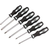 Draper 6 Piece Pound Thru Soft Grip Screwdriver Set