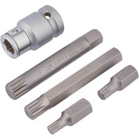 Draper Expert 5 Piece 1/2" Drive XZN Socket Bit Set