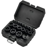 Draper External Torx Plus Socket Set 1/4in 3/8in 1/2in Sq. Dr. (19 Piece) Pk 1 07128