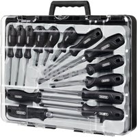 Draper 14 Piece Hard Grip Screwdriver Set in Carry Case