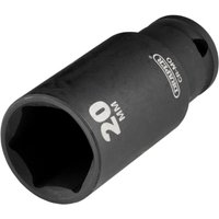 Draper Hi-Torq® Metric Deep Impact Socket 3/8in Sq. Dr. 20Mm Pk 1 20176