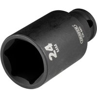 Draper Hi-Torq® Metric Deep Impact Socket 3/8in Sq. Dr. 24Mm Pk 1 20182