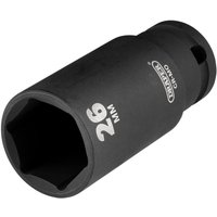 Draper Hi-Torq® Metric Deep Impact Socket 3/8in Sq. Dr. 26Mm Pk 1 20193