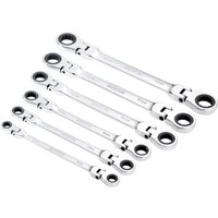 Draper Hi Torq 6 Piece Flexible Head Double Ring Ratchet Spanner Set