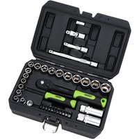 Draper Hi-Torq® Metric Socket And Bit Set 1/4in And 3/8in Sq. Dr. (48 Piece) Pk 1 24235