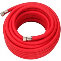 Draper High Visibility Hybrid Air Hose 15M X 10Mm 1/4in Bsp Red Pk 1 31731