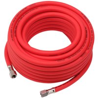 Draper High Visibility Hybrid Air Hose 15M X 8Mm 1/4in Bsp Red Pk 1 31735