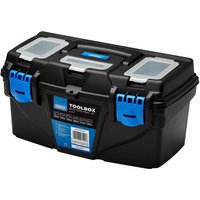 Draper Plastic Toolbox With Tote Tray 16in Pk 1 24197