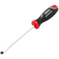 Draper Pound Thru Slotted Soft Grip Screwdriver Sl8 X 150Mm Pk 1 13478