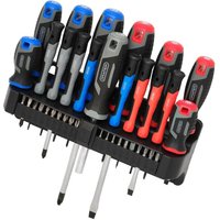 Draper Screwdriver Set With Wall Mountable Rack (37 Piece) Pk 1 31672