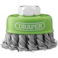 Draper Stainless-Steel Twist-Knot Wire Cup Brush 65Mm M14 each 1 08053