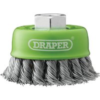 Draper Stainless-Steel Twist-Knot Wire Cup Brush 75Mm M14 each 1 08054