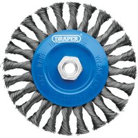 Draper Steel Twist-Knot Flat Wire Wheel Brush 150Mm M14 each 1 08059