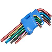 Draper Tx-Star® Security Coloured Hex. Key Set (9 Piece) Pk 1 24122