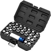 Draper 23 Piece 1/2" Drive Locking Wheel Socket Set for VAG Vehicles