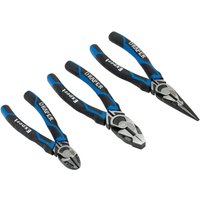 Draper 3 Piece Blue High Leverage Plier Set