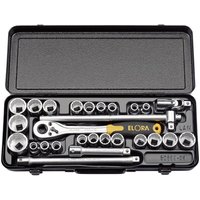 Elora 28 Piece 1/2" Drive Bi Hex Socket Set Metric and Imperial