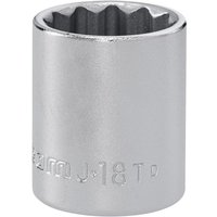 Facom J.18T 12 Point Standard Socket 3/8in Drive 18mm J.18T