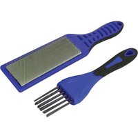 Faithfull 2 Piece Wire File Card Brush Kit