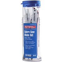 Faithfull 10 Piece Reciprocating Sabre Saw Blade Set