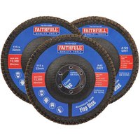 Faithfull Aluminium Oxide Abrasive Flap Disc