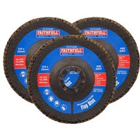 Faithfull Aluminium Oxide Abrasive Flap Disc