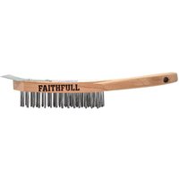 Faithfull Heavy Duty Wire Scratch Brush and Scraper