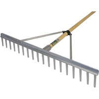 Faithfull Aluminium Landscape Rake Wooden Handle Fsc 100%