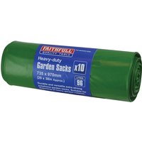 Faithfull Heavy-Duty Strong Garden Sacks (Roll 10)