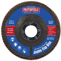Faithfull Zirconia Abrasive Jumbo Flap Disc