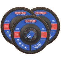 Faithfull Aluminium Oxide Abrasive Flap Disc