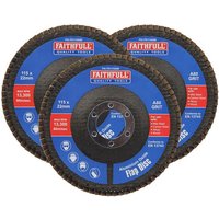 Faithfull Aluminium Oxide Abrasive Flap Disc