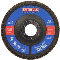 Faithfull Aluminium Oxide Abrasive Flap Disc