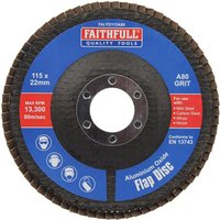 Faithfull Aluminium Oxide Abrasive Flap Disc