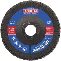 Faithfull Zirconia Abrasive Jumbo Flap Disc