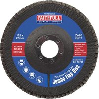 Faithfull Zirconia Abrasive Jumbo Flap Disc
