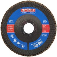 Faithfull Aluminium Oxide Abrasive Flap Disc