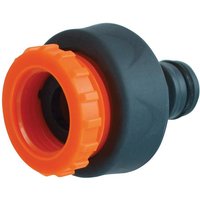 Faithfull YM5812E Plastic Tap Hose Connector 1/2 & 3/4In