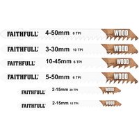 Faithfull 10 Piece Jigsaw Blade Set