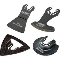 Faithfull 4 Piece OIS Oscillating Multi Tool Tile Cutting Blade Set